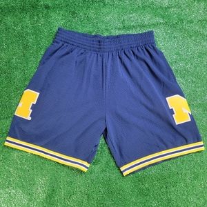 Mitchell And Ness 1991 Michigan Basketball Road Shorts Men's Size XL Blue New